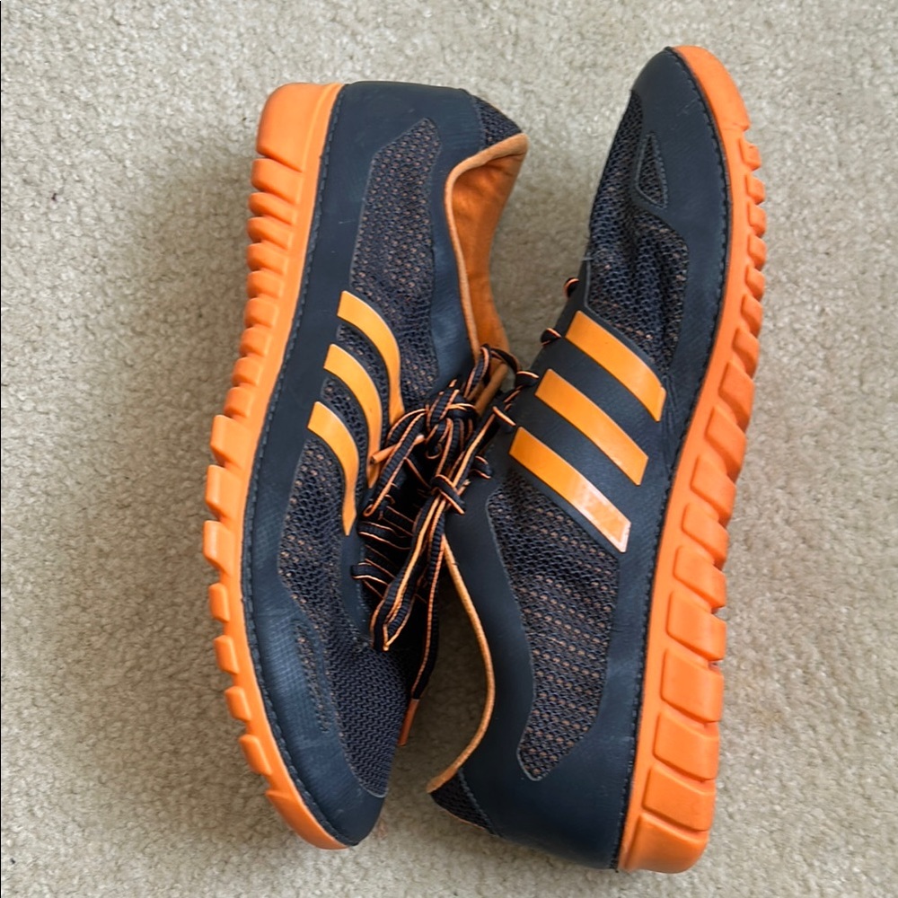 Adidas Men's Black and Orange Athletic Shoes